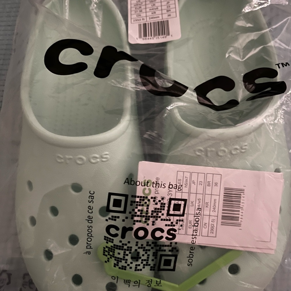 Crocs Kids' Mint Green Clogs